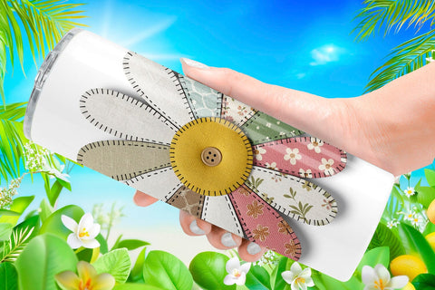 Tumbler Sunny Meadow Fabric Sublimation artnoy 