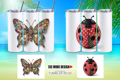 Tumbler Sunny Meadow Fabric Sublimation artnoy 