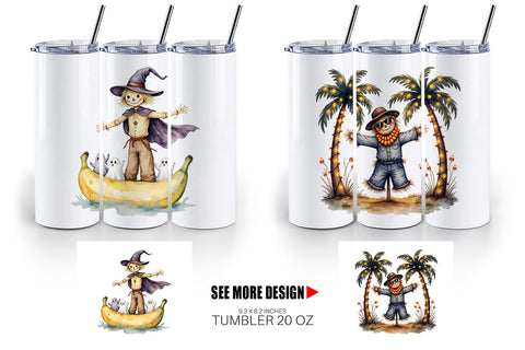 Tumbler Sunny Scarecrow Fun Sublimation artnoy 