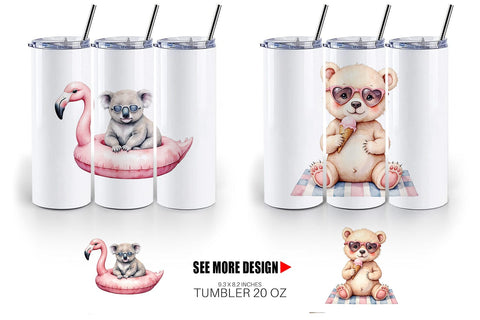Tumbler Sunny Season Friends Sublimation artnoy 