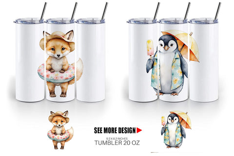 Tumbler Sunny Season Friends Sublimation artnoy 