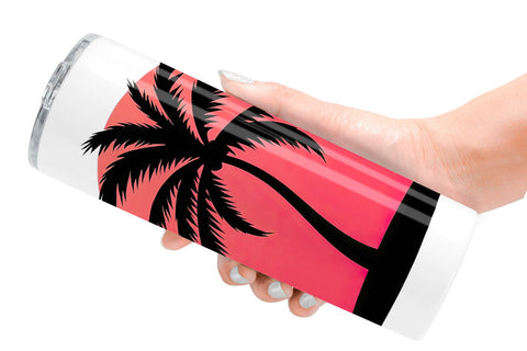Tumbler Sunset Palm Tree Sublimation artnoy 
