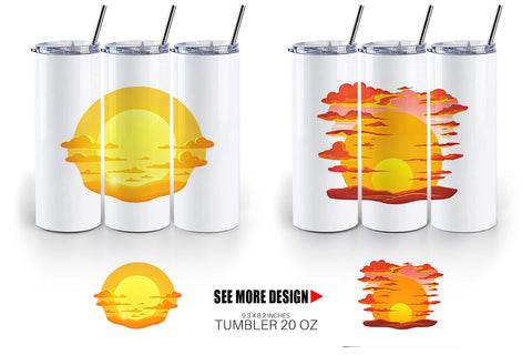 Tumbler Sunset Sublimation artnoy 
