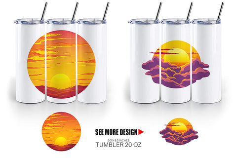 Tumbler Sunset Sublimation artnoy 