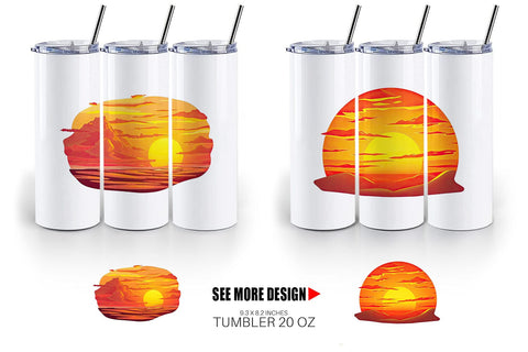 Tumbler Sunset Sublimation artnoy 