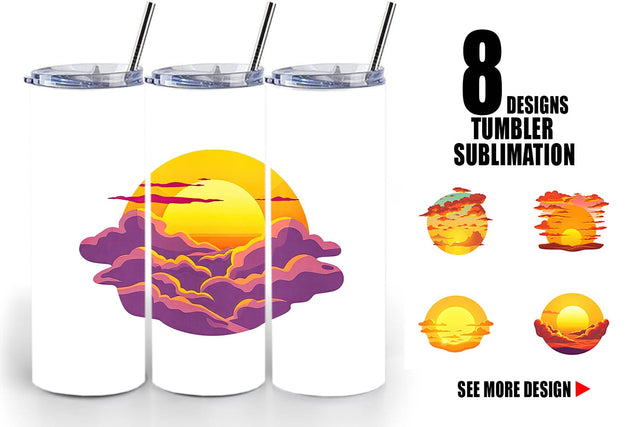 Tumbler Sunset Sublimation artnoy 