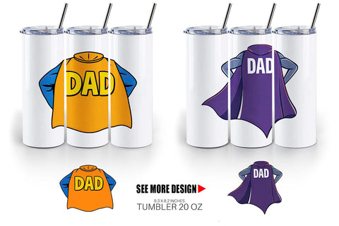 Tumbler Super Dad Sublimation artnoy 