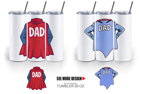Tumbler Super Dad Sublimation artnoy 