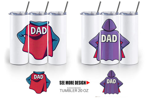 Tumbler Super Dad Sublimation artnoy 