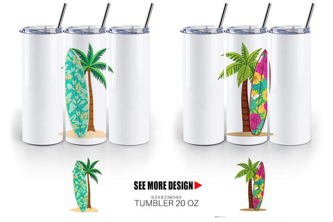 Tumbler Surfboard Sublimation artnoy 