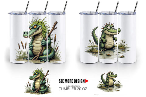 Tumbler Swamp Gator Sublimation artnoy 