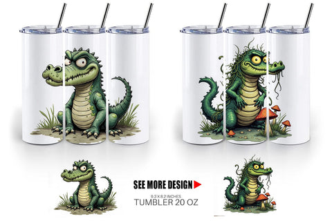 Tumbler Swamp Gator Sublimation artnoy 