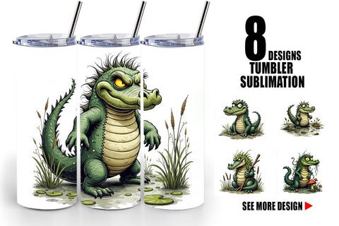 Tumbler Swamp Gator Sublimation artnoy 