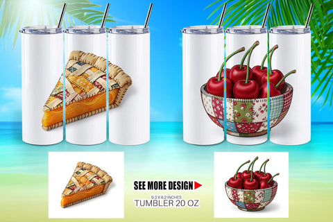 Tumbler Sweet Chilled Summer Stitches Sublimation artnoy 