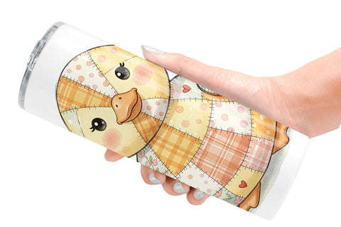 Tumbler Sweet Picnic Patchwork Watercolor Sublimation artnoy 