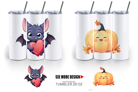 Tumbler Sweet Spooky Pastels Sublimation artnoy 
