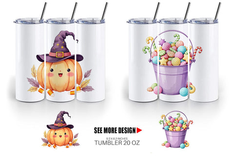 Tumbler Sweet Spooky Pastels Sublimation artnoy 