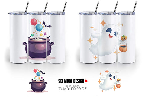 Tumbler Sweet Spooky Pastels Sublimation artnoy 