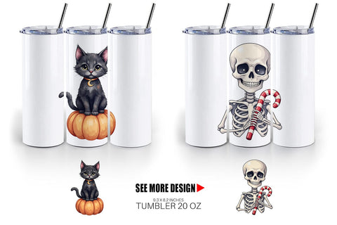 Tumbler Sweet Spooky Pastels Sublimation artnoy 
