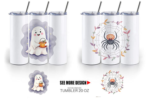Tumbler Sweet Spooky Pastels Sublimation artnoy 