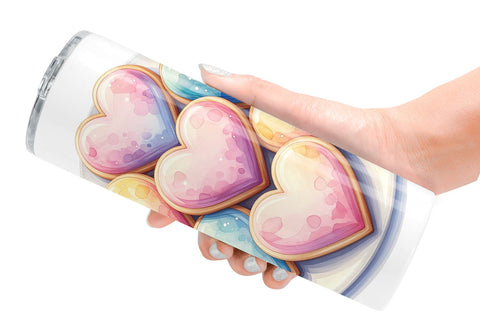 Tumbler Sweet Watercolor Cakes & Pies Sublimation artnoy 