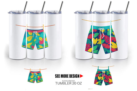 Tumbler Swim Trunks Sublimation artnoy 