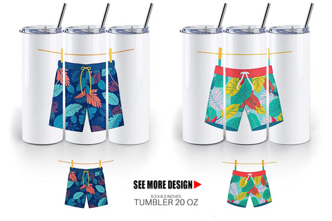 Tumbler Swim Trunks Sublimation artnoy 
