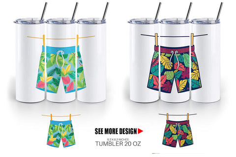 Tumbler Swim Trunks Sublimation artnoy 