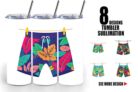 Tumbler Swim Trunks Sublimation artnoy 