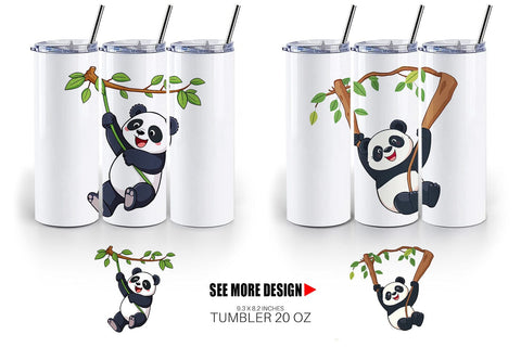 Tumbler Swing Panda Sublimation artnoy 