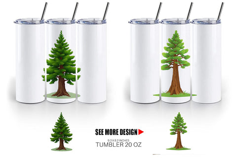 Tumbler Tall Pine Sublimation artnoy 