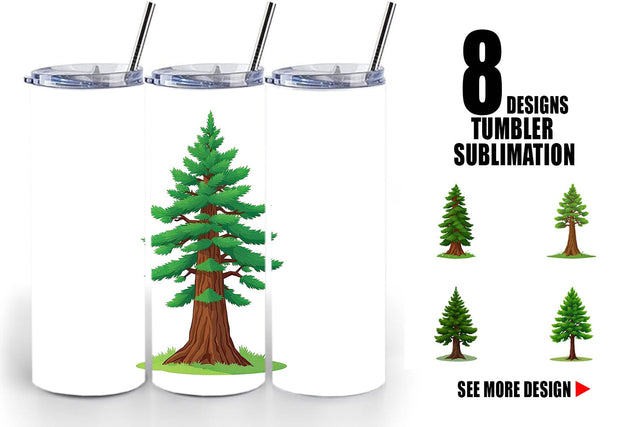 Tumbler Tall Pine Sublimation artnoy 