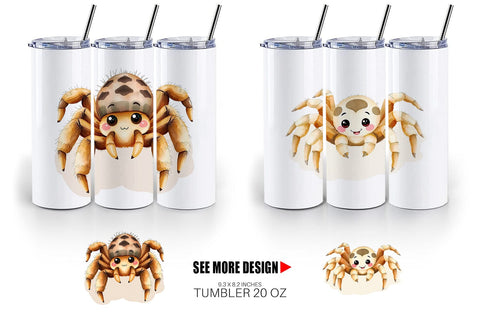Tumbler Tarantula Wildlife Sublimation artnoy 