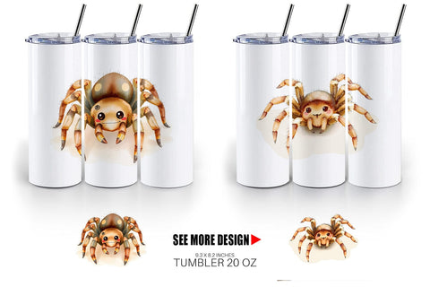 Tumbler Tarantula Wildlife Sublimation artnoy 