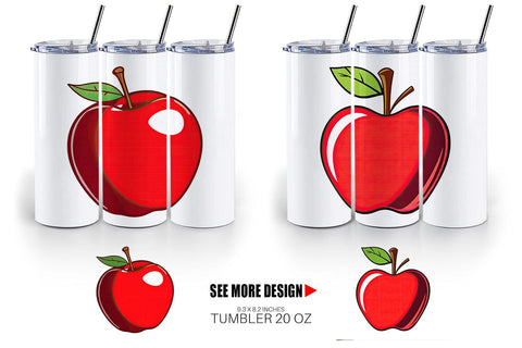 Tumbler Teacher Apple Clipart Sublimation artnoy 
