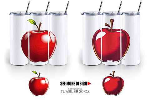 Tumbler Teacher Apple Clipart Sublimation artnoy 