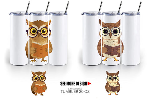 Tumbler Teacher Owl Sublimation artnoy 
