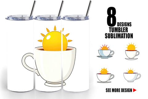 Tumbler Teacup Sun Sublimation artnoy 