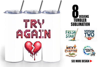 Tumbler The Glitchy Resurrection Sublimation artnoy 