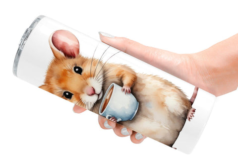 Tumbler Tiny Christmas Mice Sublimation artnoy 