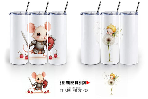 Tumbler Tiny Fantasy Trouble Sublimation artnoy 