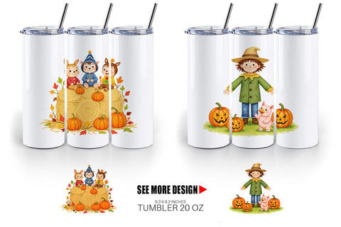 Tumbler Tiny Farm Halloween Sublimation artnoy 