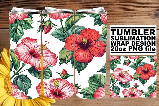 Tumbler Transformation: Flower Pattern Sublimation 20oz Sublimation afrosvg 