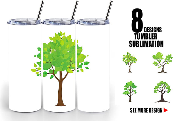 Tumbler Tree Sublimation artnoy 