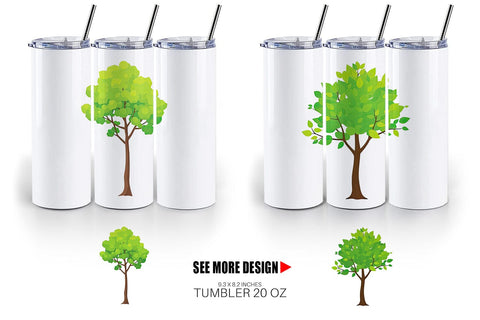 Tumbler Tree Sublimation artnoy 
