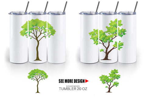 Tumbler Tree Sublimation artnoy 