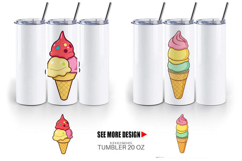 Tumbler Triple Scoop Sublimation artnoy 