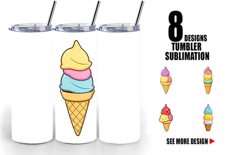 Tumbler Triple Scoop Sublimation artnoy 