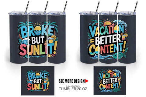 Tumbler Tropical Summer Sublimation artnoy 