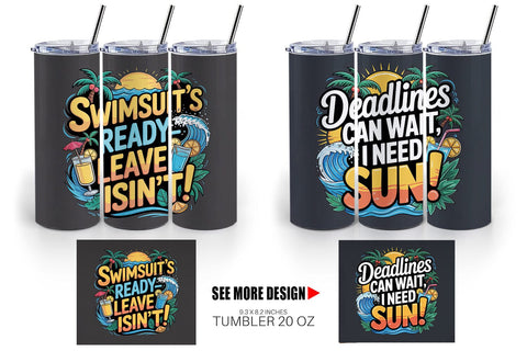 Tumbler Tropical Summer Sublimation artnoy 